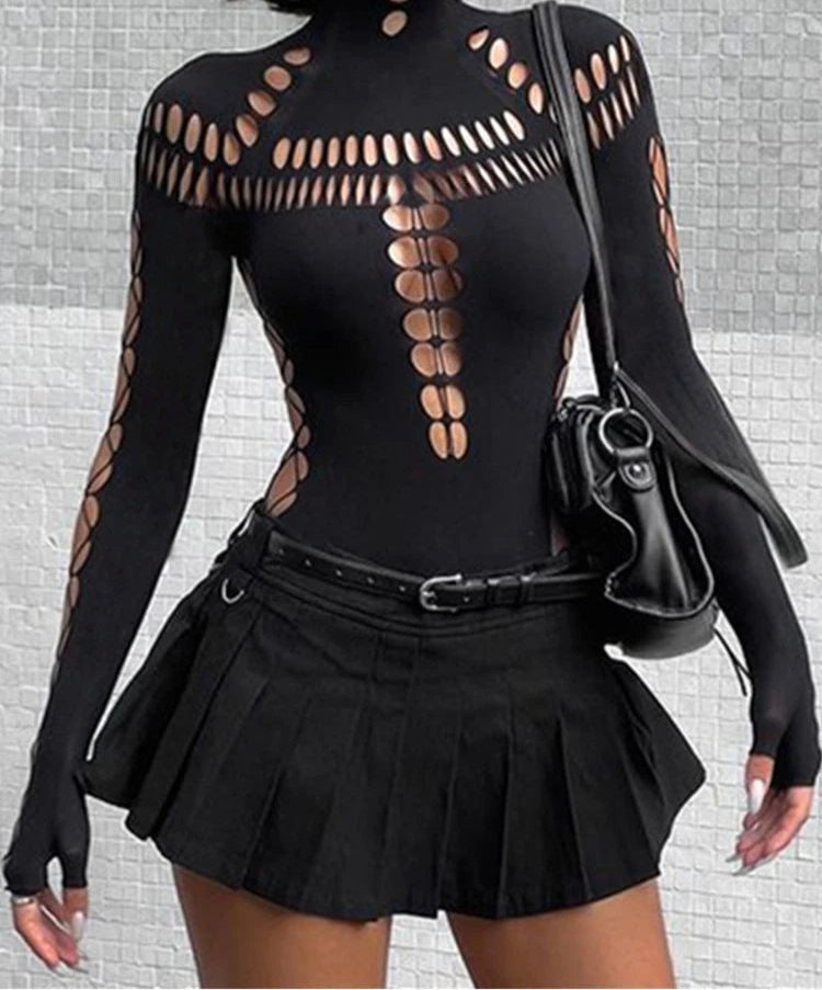 Body "Midnight Edge" | Kinky Rave Outfit Damen FESTIVAL OUTFITS & STREETWEAR