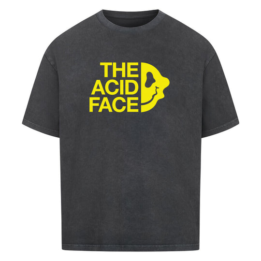 Acid Oversized statement Shirt washed black