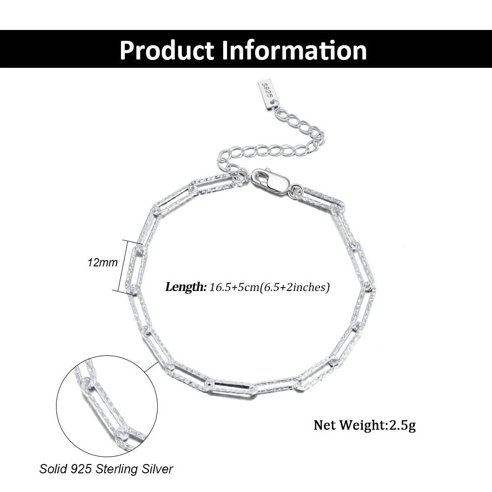 ORSA JEWELS 14K vergoldete echte 925er Sterlingsilber-Büroklammer-Halskette, 6/9,3/12 mm Gliederkette für Damen und Herren, Schmuck SC39 Festival Outfits | Techno Shirts | Rave Clothing