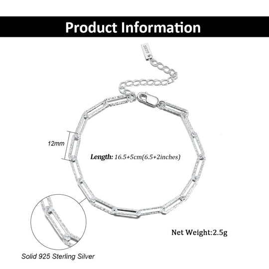 ORSA JEWELS 14K vergoldete echte 925er Sterlingsilber-Büroklammer-Halskette, 6/9,3/12 mm Gliederkette für Damen und Herren, Schmuck SC39 Festival Outfits | Techno Shirts | Rave Clothing
