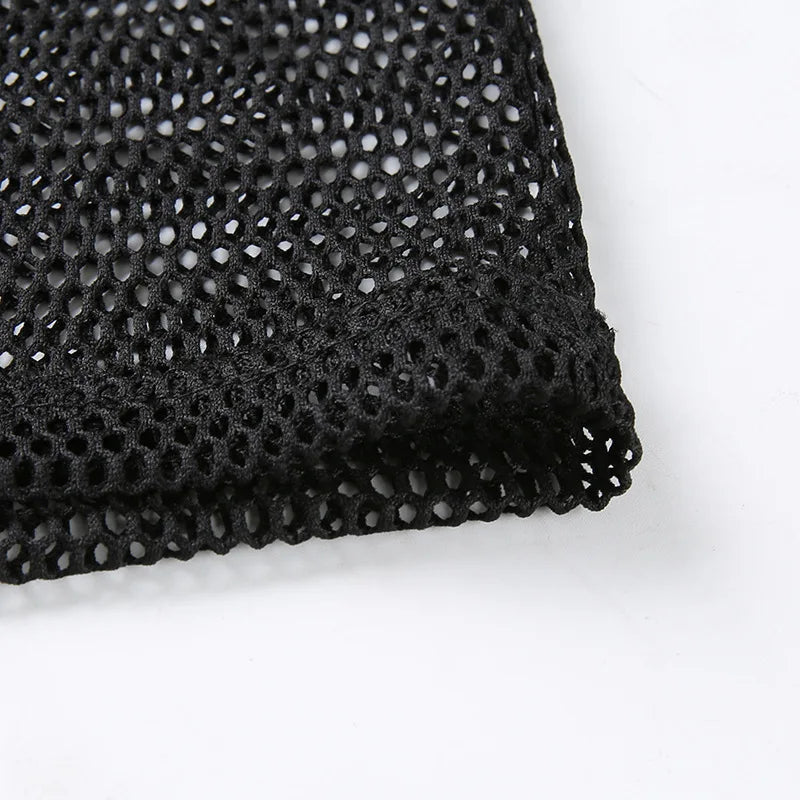 Mesh Rave T-Shirt „Rebel Frequency" Festival Outfits | Techno Shirts | Rave Clothing