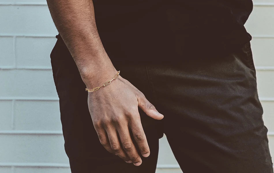 ORSA JEWELS 14K vergoldete echte 925er Sterlingsilber-Büroklammer-Halskette, 6/9,3/12 mm Gliederkette für Damen und Herren, Schmuck SC39 Festival Outfits | Techno Shirts | Rave Clothing