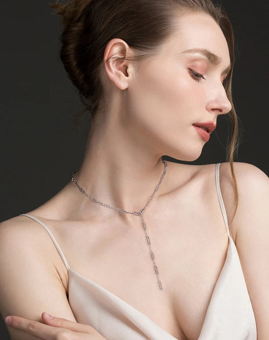 ORSA JEWELS 14K vergoldete echte 925er Sterlingsilber-Büroklammer-Halskette, 6/9,3/12 mm Gliederkette für Damen und Herren, Schmuck SC39 Festival Outfits | Techno Shirts | Rave Clothing