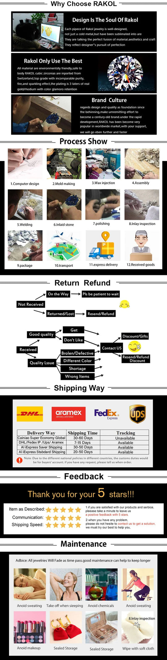 RAKOL Stilvolle Runde Lächeln Smiley Manschette Armreif Kupfer Vergoldet Zirkonia Charme Party Schmuck Für Frauen Männer Geschenke Festival Outfits | Techno Shirts | Rave Clothing