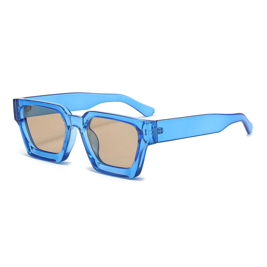 KLASSNUM Männer Sonnenbrille mit quadratischem Rahmen, 2025, Luxusmarke, Designer-Sonnenbrille, Retro, trendige Farbtöne, UV400, Unisex, Damenbrille, Neu Festival Outfits | Techno Shirts | Rave Clothing