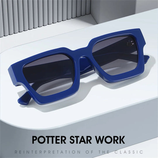 KLASSNUM Männer Sonnenbrille mit quadratischem Rahmen, 2025, Luxusmarke, Designer-Sonnenbrille, Retro, trendige Farbtöne, UV400, Unisex, Damenbrille, Neu Festival Outfits | Techno Shirts | Rave Clothing