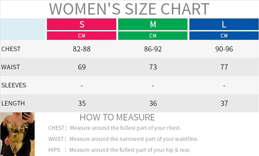 Sexy Frauen Shiny Gold Silber Bustier Crop Tops Helle PU Leder Krone Gürtel Abnehmen Taille Liebsten Low-cut Korsett top Sommer Festival Outfits | Techno Shirts | Rave Clothing