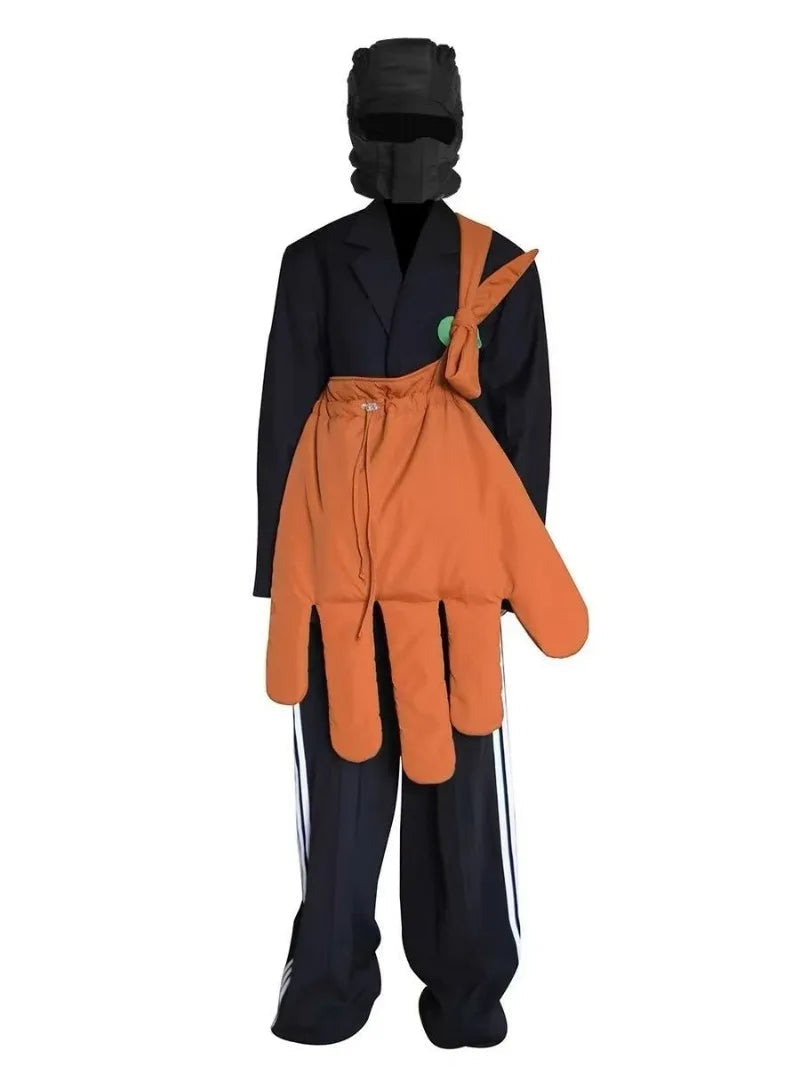 Rote Nylon große Handschuhe Taschen Frauen Street Style Euro-Amerika-Stil Umhängetasche Geldbörsen und Taschen Umhängetasche Mädchen Tasche Festival Outfits | Techno Shirts | Rave Clothing