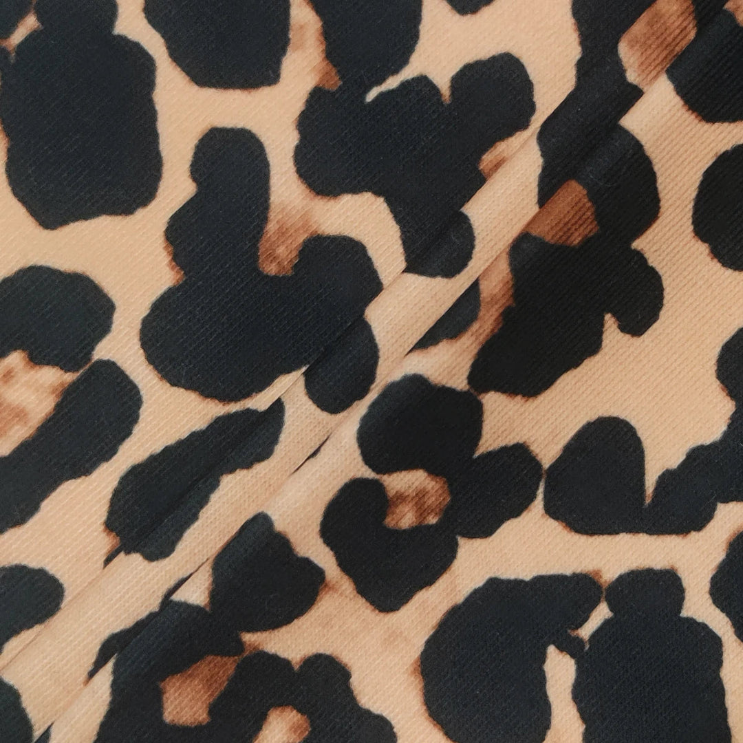 Mia Muse Damen-T-Shirts für alle Jahreszeiten, französische, sexy, ausgeschnittene, langärmlige, modische T-Shirts mit Leopardenmuster und Rundhalsausschnitt Festival Outfits | Techno Shirts | Rave Clothing