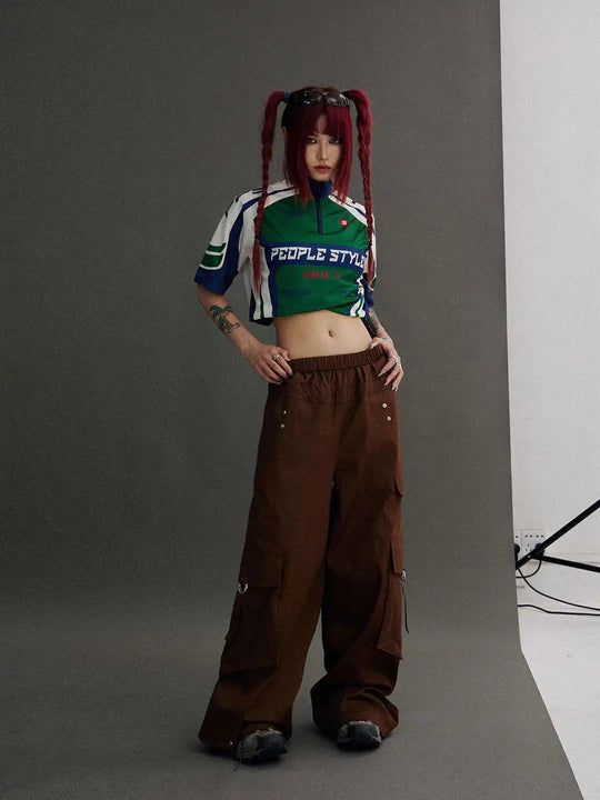 LUZHEN Original Hohe Qualität Schnell Trocknend Kurzarm T-shirts Männer 2025, Sommer Brief Farbe Kontrast Gedruckt Casual Tops JY1591 Festival Outfits | Techno Shirts | Rave Clothing