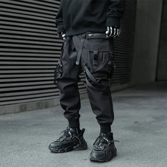 2024 neue Mode Multi-tasche Cargo Hosen Männer Y2K Taktische Techwear Ankle Hosen Punk Stil Casual Fallschirmjäger Hosen pantalones Festival Outfits | Techno Shirts | Rave Clothing