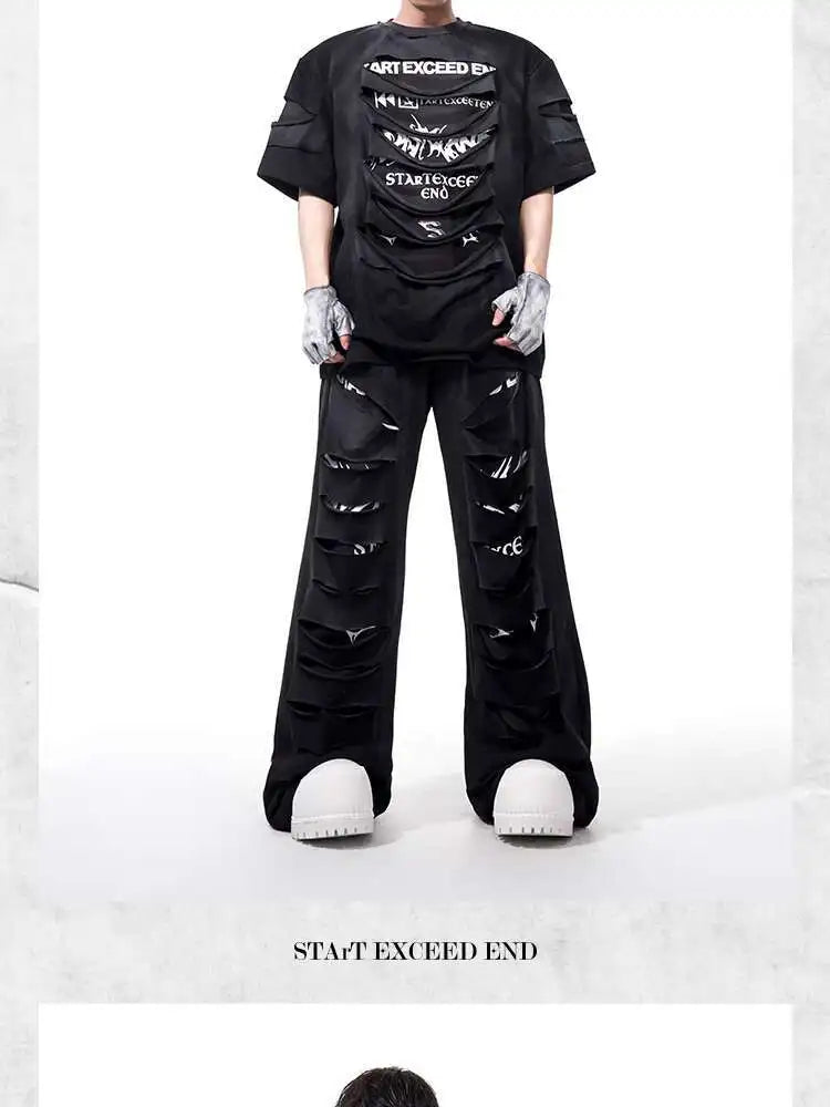 Y2K - weite Baggy Hose Männer Festival Outfits | Techno Shirts | Rave Clothing