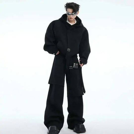 90er Jahre Hoodie & Sweatpants Rave Outfit Set | Herren Festival Outfits | Techno Shirts | Rave Clothing