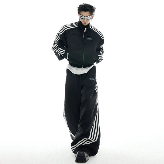 Baggy Rave Hose schwarz - rot | Techno Hose | Techno Shirts | Rave Clothing Rave Outfits | Techno Tee | Rave Clothing