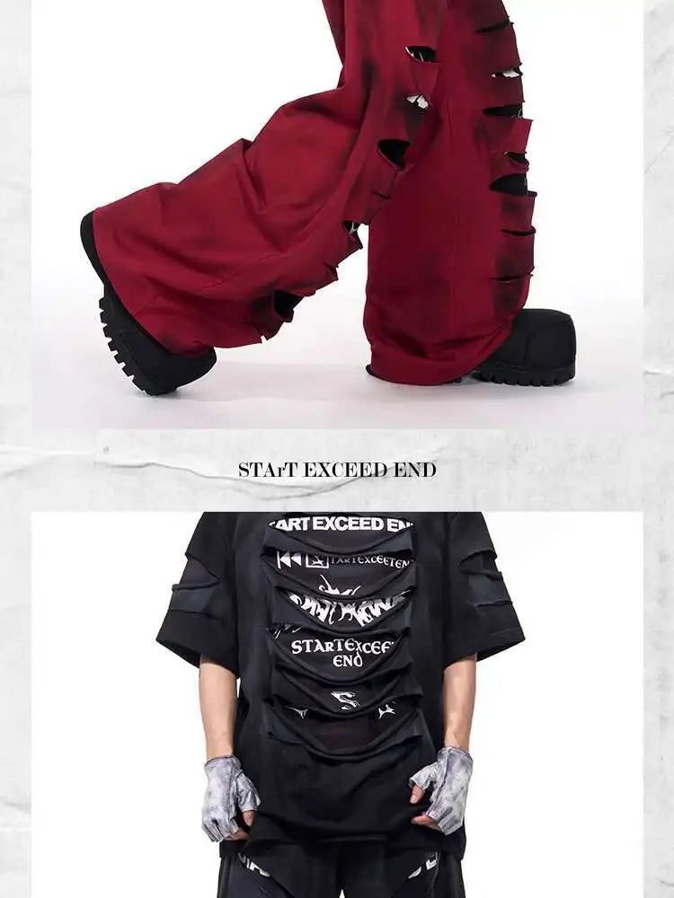 Y2K - weite Baggy Hose Männer Festival Outfits | Techno Shirts | Rave Clothing