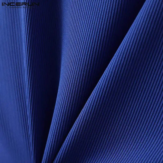 Incerun Tops 2024 koreanischen Stil Männer Schulter gurt Design sexy elastische Westen lässig gut sitzende solide ärmellose Weste S-5XL Festival Outfits | Techno Shirts | Rave Clothing