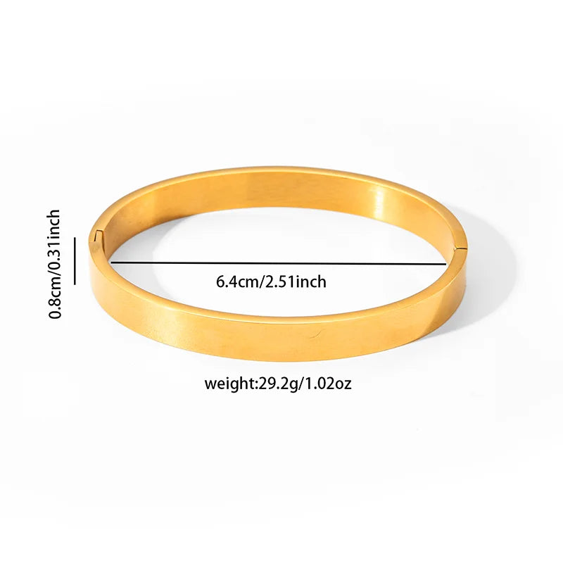 ANENJERY 316L Edelstahl Glatte Intarsien Zirkon Herz Armband für Frauen Männer Einfache Mode Temperament Schmuck Geschenke Täglich Festival Outfits | Techno Shirts | Rave Clothing