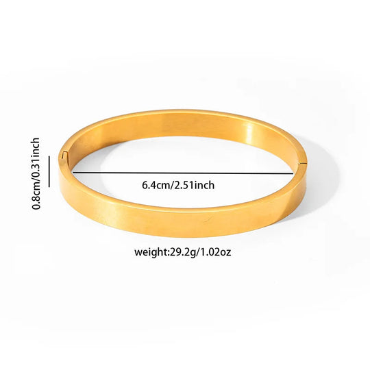 ANENJERY 316L Edelstahl Glatte Intarsien Zirkon Herz Armband für Frauen Männer Einfache Mode Temperament Schmuck Geschenke Täglich Festival Outfits | Techno Shirts | Rave Clothing