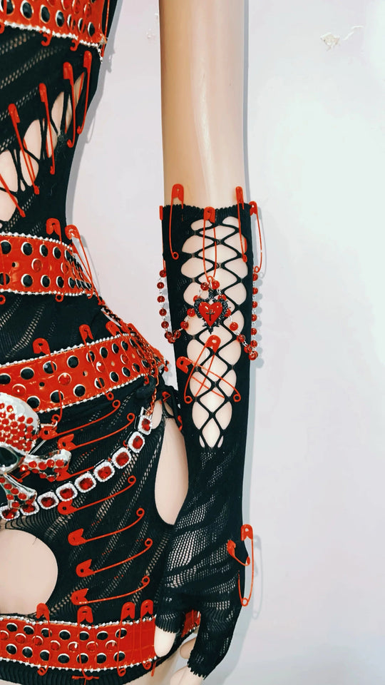 Totenkopfkleid Harajuku Kleid Y2K Kleid Sexy Kleid Einzigartiges Kleid Kreuzkleid Gothic Kleidung Y2K Kleidung Vintage Kleid Y2K Mode Festival Outfits | Techno Shirts | Rave Clothing