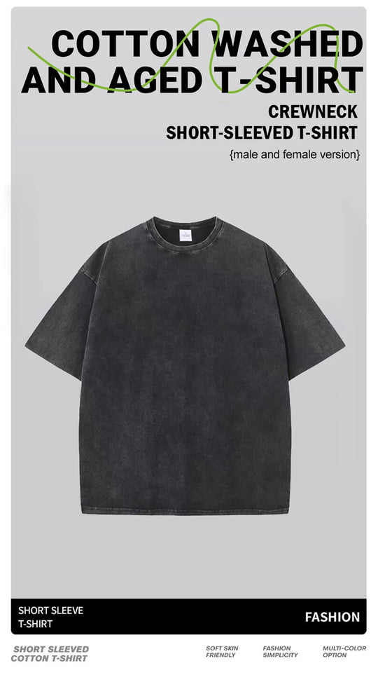 Bleiben Sie positiv, Cartoon-Druck, Damen-Wasch-T-Shirt, atmungsaktiv, bequem, kurzärmelig, modisch, cooles T-Shirt, Not-O-Ausschnitt-Kleidung Festival Outfits | Techno Shirts | Rave Clothing