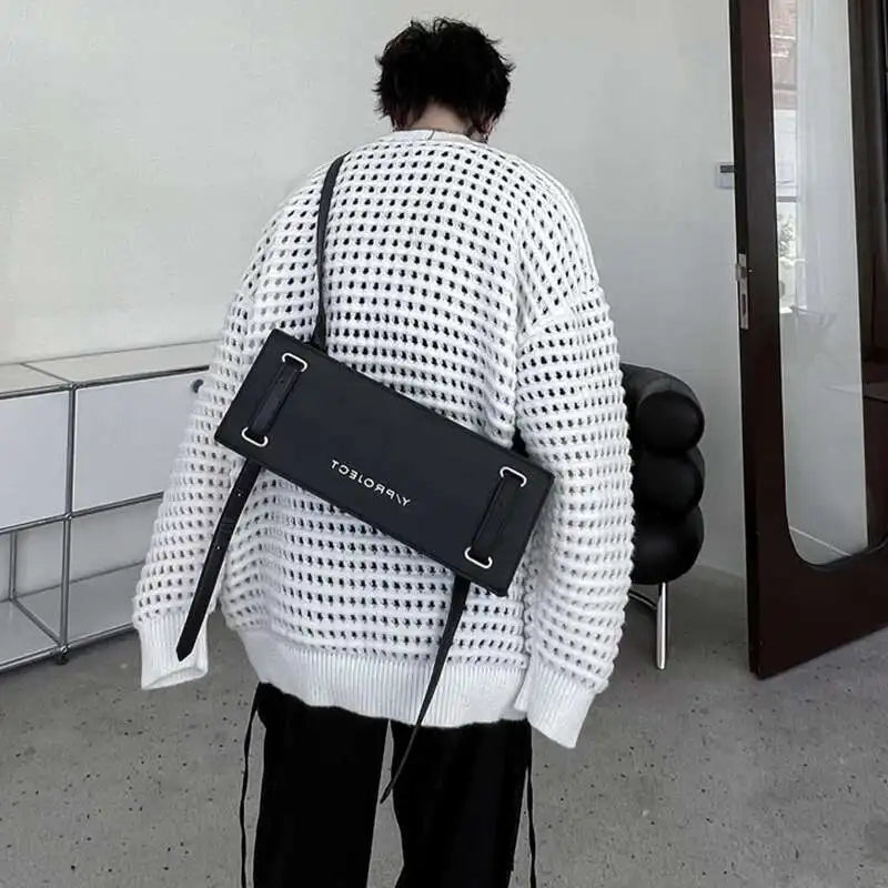 Gestrickter Pullover 2025, Baggy | Hohe Qualität Männer Festival Outfits | Techno Shirts | Rave Clothing