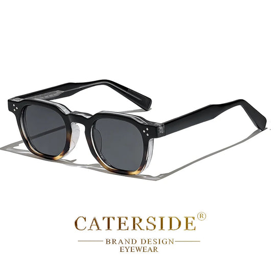 CATERSIDE Retro Punk Männer Sonnenbrille Kleine Rahmen Quadratische Personalisierte Design Sonnenbrille Frauen Reise Party Business Festival Geschenk Festival Outfits | Techno Shirts | Rave Clothing
