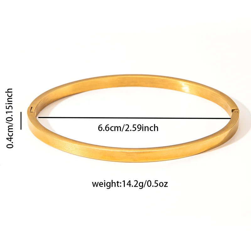 ANENJERY 316L Edelstahl Glatte Intarsien Zirkon Herz Armband für Frauen Männer Einfache Mode Temperament Schmuck Geschenke Täglich Festival Outfits | Techno Shirts | Rave Clothing