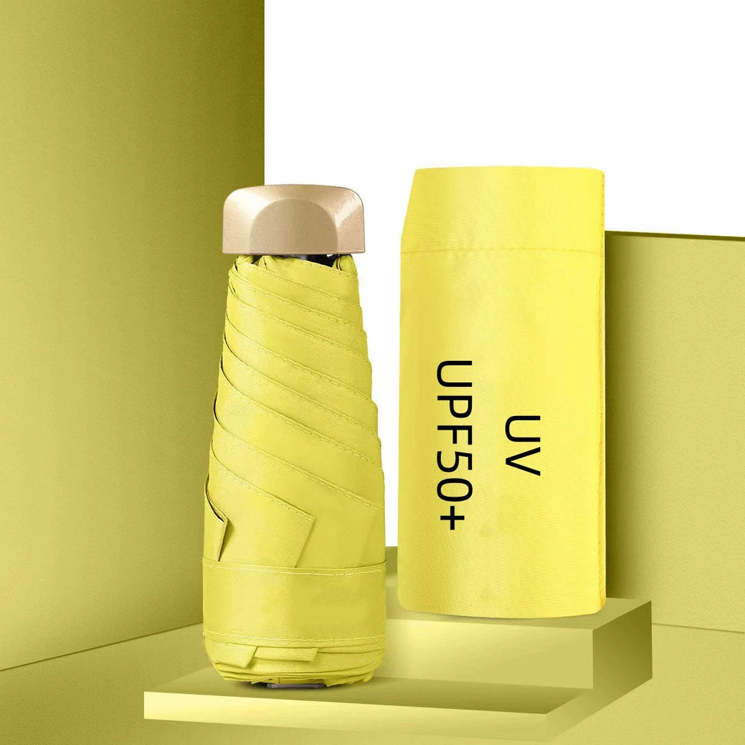 UPF50+ Mini-Sonnenschirm, kleine Tasche, Regen-Reise-Regenschirm, Vinyl, faltbarer Regenschirm, UV-Schutz, Sonnenschutz, Taschen-Sonnenschirm-Kapsel Festival Outfits | Techno Shirts | Rave Clothing