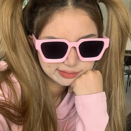 KLASSNUM Männer Sonnenbrille mit quadratischem Rahmen, 2025, Luxusmarke, Designer-Sonnenbrille, Retro, trendige Farbtöne, UV400, Unisex, Damenbrille, Neu Festival Outfits | Techno Shirts | Rave Clothing