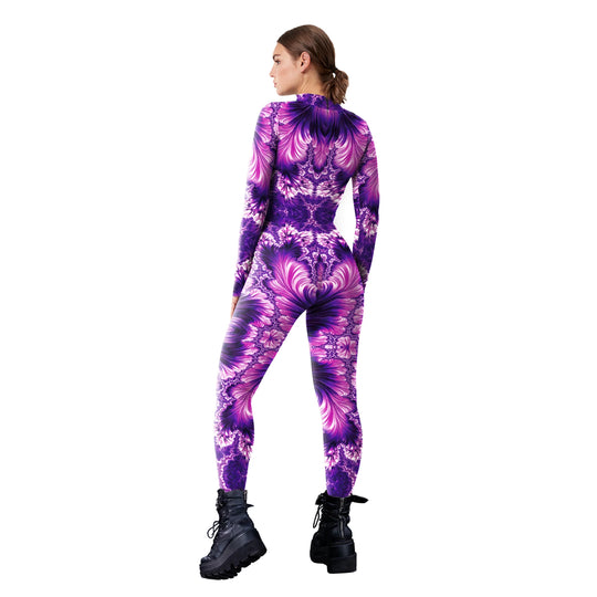 VIP FASHION Halloween Cosplay Costumes For Women Carnival Punk Steampunk Sexy Slim Jumpsuit Performance Zentai Bodysuit FESTIVAL OUTFITS & STREETWEAR