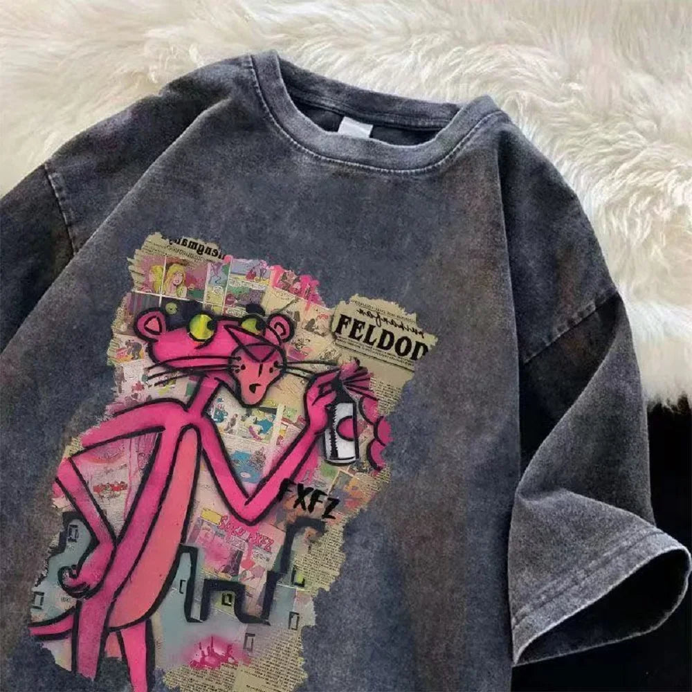 Wasserwaschbares Vintage-T-Shirt für Männer und Frauen, Retro-Design, einzigartig, Hip-Hop, lässig, Straßenmode, Sommertrend, modisch Festival Outfits | Techno Shirts | Rave Clothing