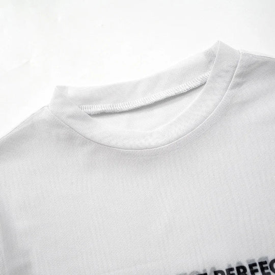 Shestyle Brief Gedruckt Mesh Transparent Bodystui Frauen Getäfelten Zeitung Langarm Rundhals T-Shirts Tanga Schöne Heiße Festival Outfits | Techno Shirts | Rave Clothing