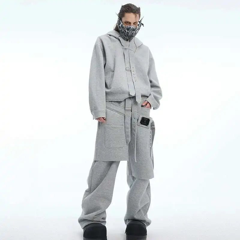 90er Jahre Hoodie & Sweatpants Rave Outfit Set | Herren Festival Outfits | Techno Shirts | Rave Clothing