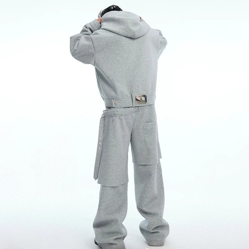 90er Jahre Hoodie & Sweatpants Rave Outfit Set | Herren Festival Outfits | Techno Shirts | Rave Clothing