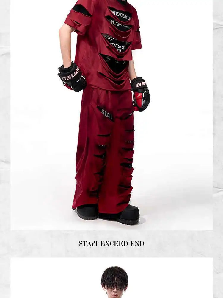 Y2K - weite Baggy Hose Männer Festival Outfits | Techno Shirts | Rave Clothing