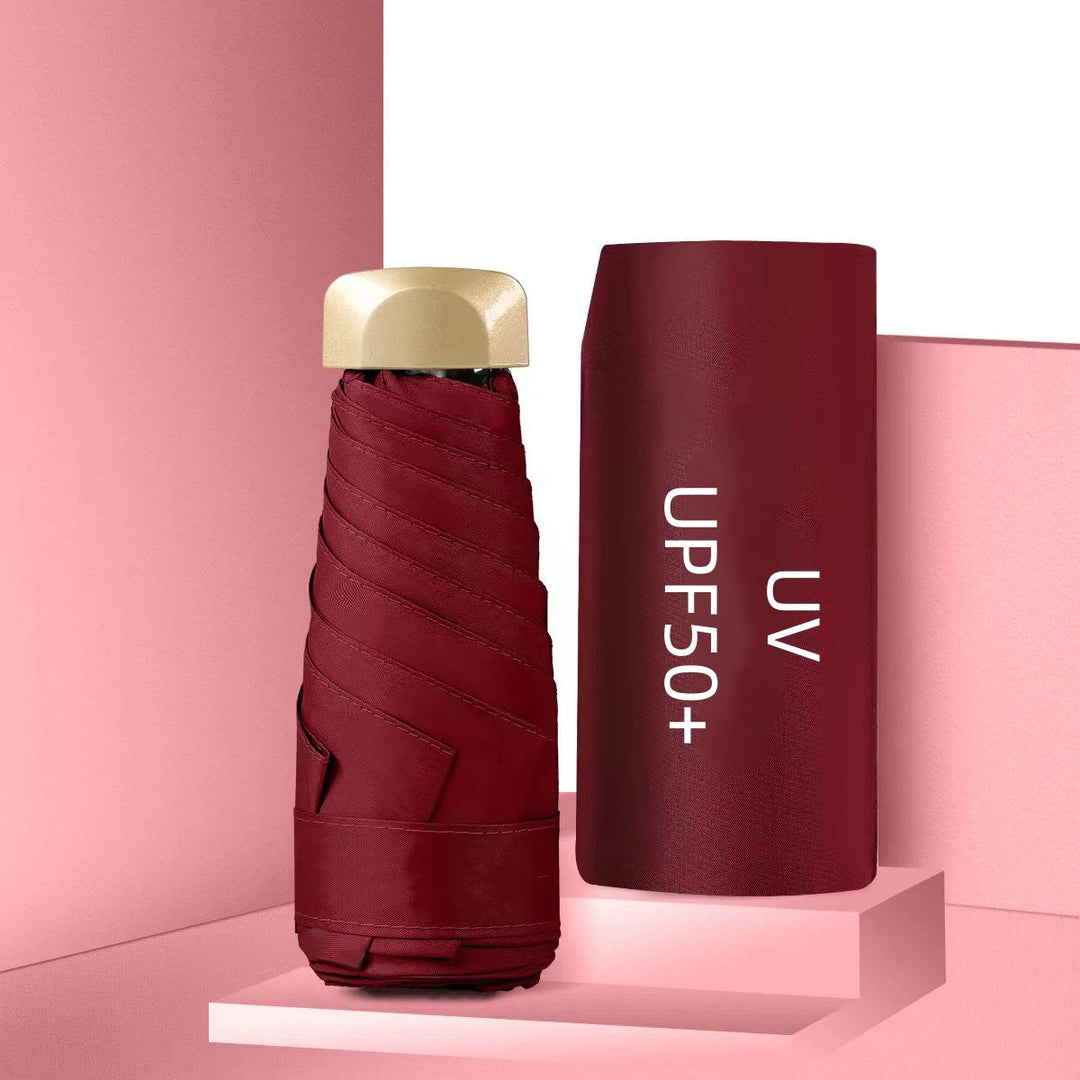 UPF50+ Mini-Sonnenschirm, kleine Tasche, Regen-Reise-Regenschirm, Vinyl, faltbarer Regenschirm, UV-Schutz, Sonnenschutz, Taschen-Sonnenschirm-Kapsel Festival Outfits | Techno Shirts | Rave Clothing