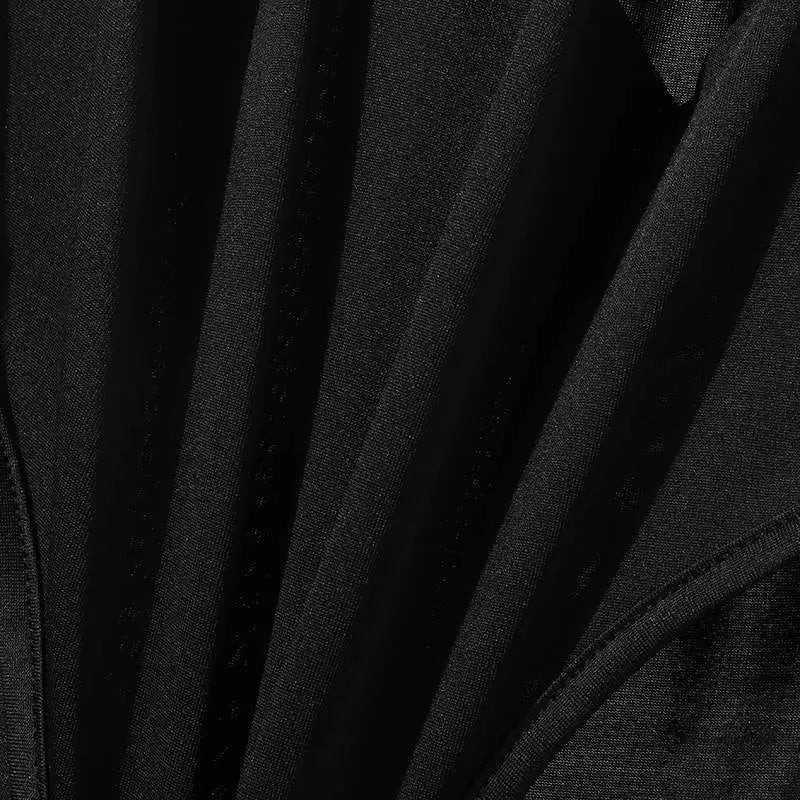 INCERUN Men Bodysuits Solid Color Hollow Out Sexy O-neck Long Sleeve Men T Shirts Rompers Streetwear 2024 Fashion Bodysuit S-3XL Festival Outfits | Techno Shirts | Rave Clothing