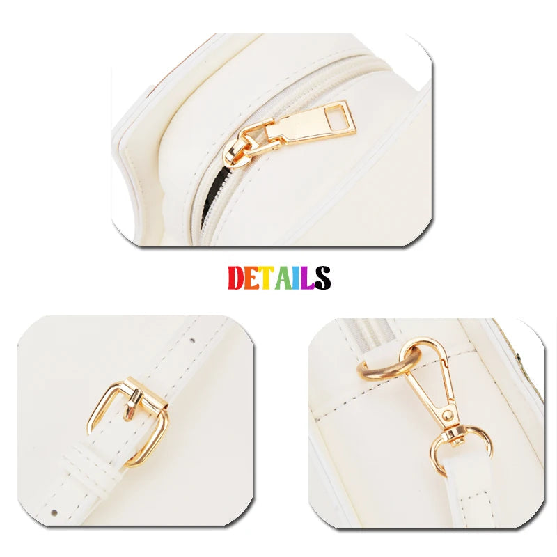 Fun Rainbow Glitter Roller Skate Women Handbag for Girls Novelty Rollerblade Crossbody and Pures Dazzing Daily Shoulder Bag Gift Festival Outfits | Techno Shirts | Rave Clothing