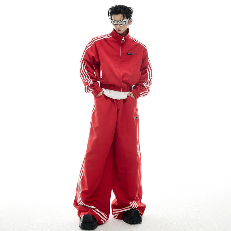 Baggy Rave Hose - rot | Rave Outfits | Techno Shirts | Rave Clothing