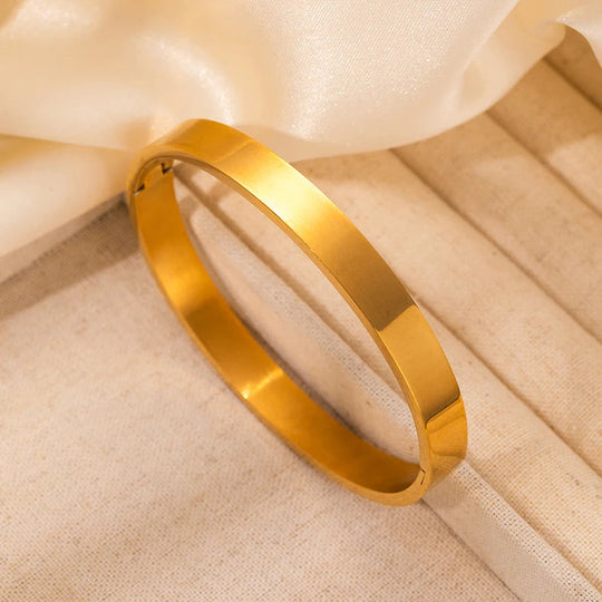 ANENJERY 316L Edelstahl Glatte Intarsien Zirkon Herz Armband für Frauen Männer Einfache Mode Temperament Schmuck Geschenke Täglich Festival Outfits | Techno Shirts | Rave Clothing