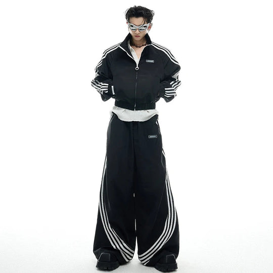 Baggy Rave Hose schwarz - rot | Rave Outfits | Techno Shirts | Rave Clothing