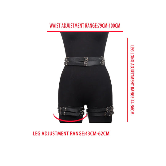 Kinky BDSM Bondage Gürtel Bein Oberschenkel