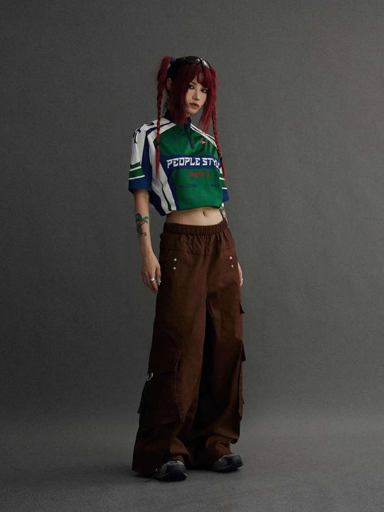 LUZHEN Original Hohe Qualität Schnell Trocknend Kurzarm T-shirts Männer 2025, Sommer Brief Farbe Kontrast Gedruckt Casual Tops JY1591 Festival Outfits | Techno Shirts | Rave Clothing