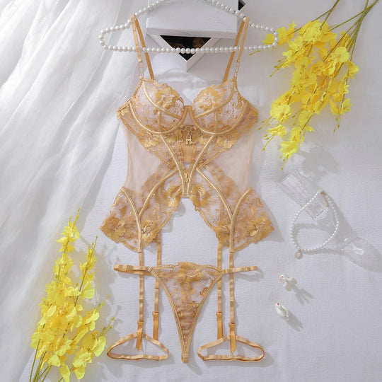 Ellolace Fantasy Dessous Ultra Hot Lace Sexy Onlyfans Kit Transparente Ensemble Dessous Femmes Fancy G-String Tüll Unterwäsche Festival Outfits | Techno Shirts | Rave Clothing