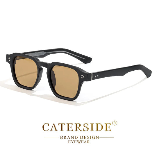 CATERSIDE Klassische Quadratische Sonnenbrille Männer Core Insert Tempel Luxus Marke Sonnenbrille Frauen Reisen Strand Party Festival Geschenke Festival Outfits | Techno Shirts | Rave Clothing