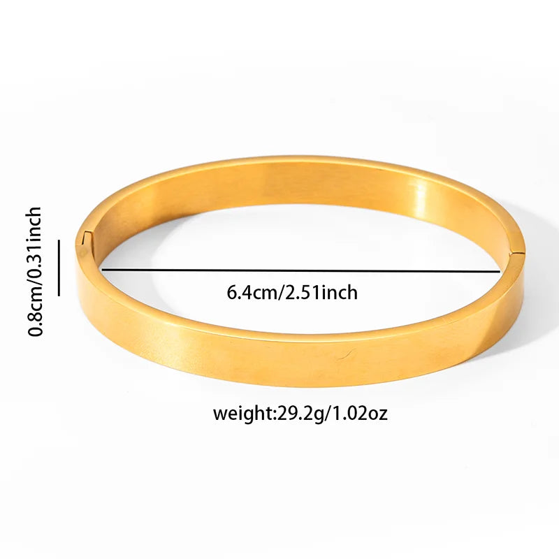 ANENJERY 316L Edelstahl Glatte Intarsien Zirkon Herz Armband für Frauen Männer Einfache Mode Temperament Schmuck Geschenke Täglich Festival Outfits | Techno Shirts | Rave Clothing