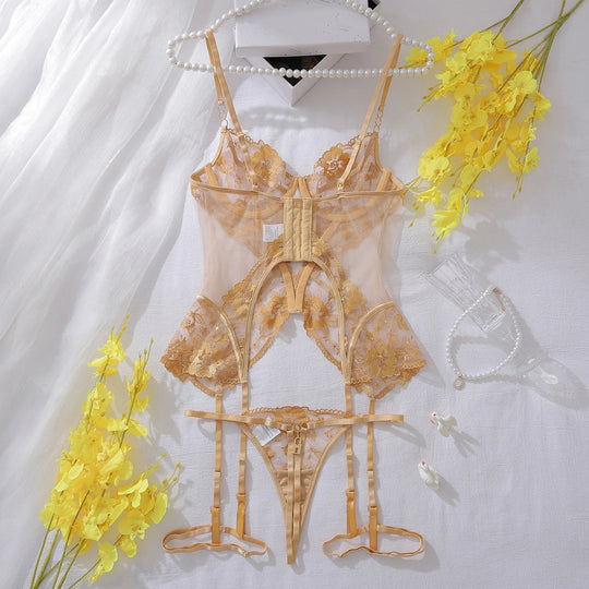 Ellolace Fantasy Dessous Ultra Hot Lace Sexy Onlyfans Kit Transparente Ensemble Dessous Femmes Fancy G-String Tüll Unterwäsche Festival Outfits | Techno Shirts | Rave Clothing
