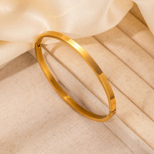 ANENJERY 316L Edelstahl Glatte Intarsien Zirkon Herz Armband für Frauen Männer Einfache Mode Temperament Schmuck Geschenke Täglich Festival Outfits | Techno Shirts | Rave Clothing