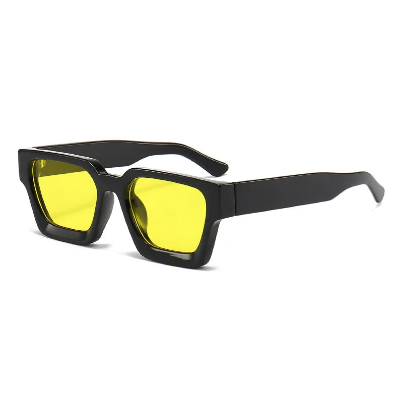 KLASSNUM Männer Sonnenbrille mit quadratischem Rahmen, 2025, Luxusmarke, Designer-Sonnenbrille, Retro, trendige Farbtöne, UV400, Unisex, Damenbrille, Neu Festival Outfits | Techno Shirts | Rave Clothing