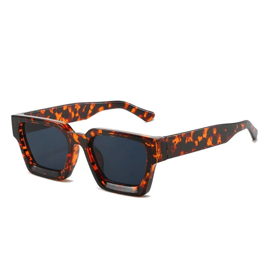 KLASSNUM Männer Sonnenbrille mit quadratischem Rahmen, 2025, Luxusmarke, Designer-Sonnenbrille, Retro, trendige Farbtöne, UV400, Unisex, Damenbrille, Neu Festival Outfits | Techno Shirts | Rave Clothing